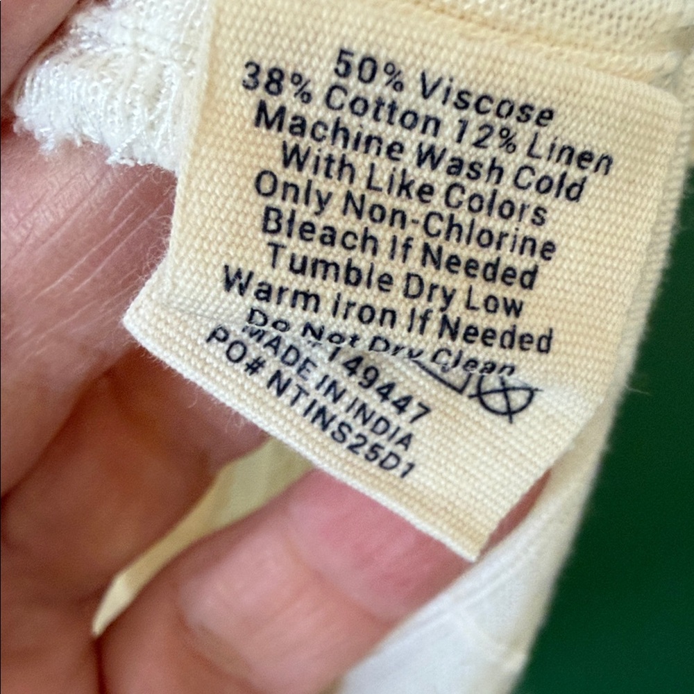 The Normal Brand  Freshwater Camp Shirt Mens L Oasis Ivory Summer Linen/Viscose - Picture 4 of 12